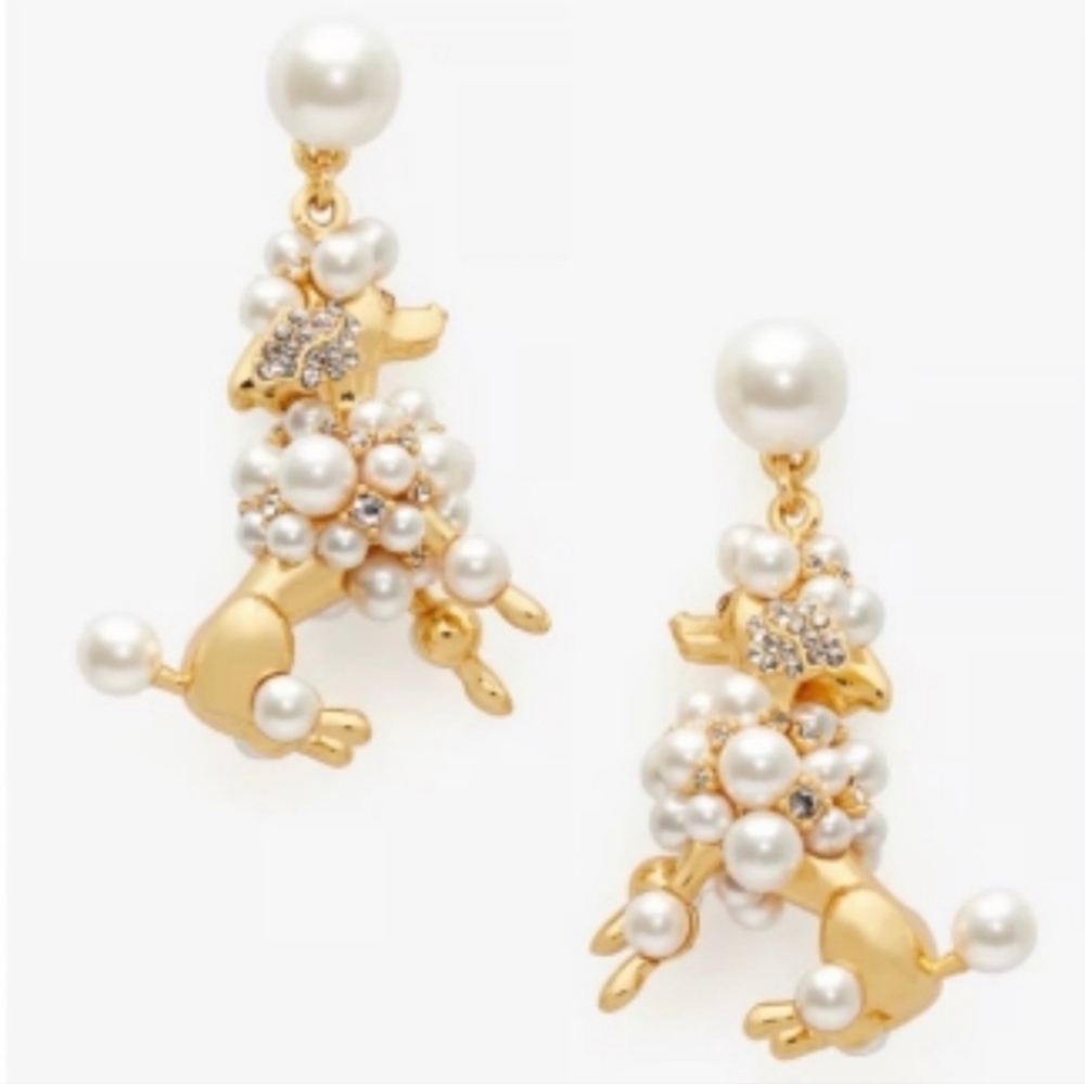 ♤ Kate Spade ♤ Poodles and Poms Statement Earrings